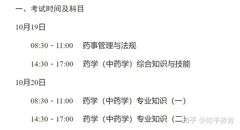 2024執(zhí)業(yè)藥師考試時間-圖1